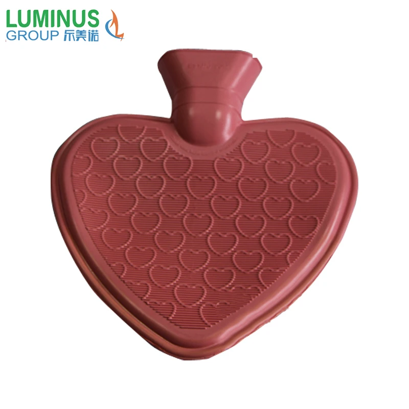 heart shape silicone water bag hot water bottles for sale mini hot water bottle