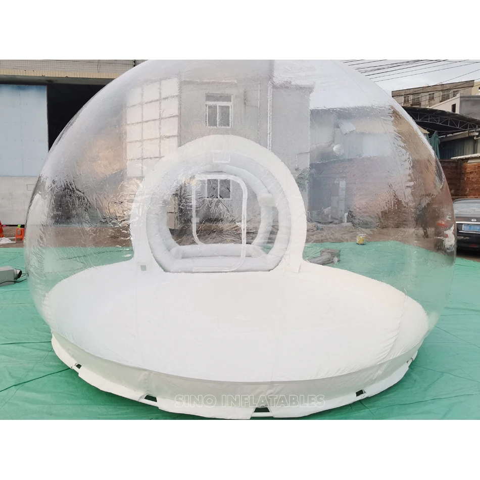 5m clear top bubble inflatable balloon dome with airtight frame for family parties or glamping from inflatable tent factory