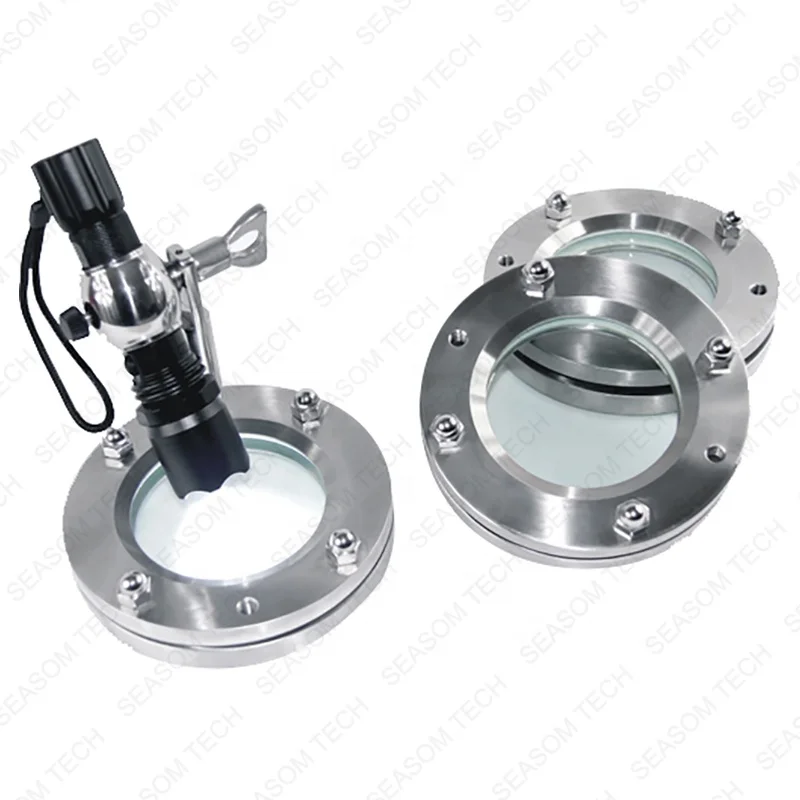 tri clamp sniatary ss in-line inline sight glass