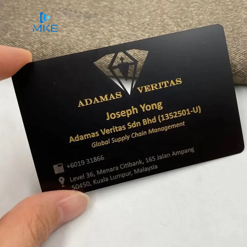 blank metal credit cards with magnetic stripe metal card