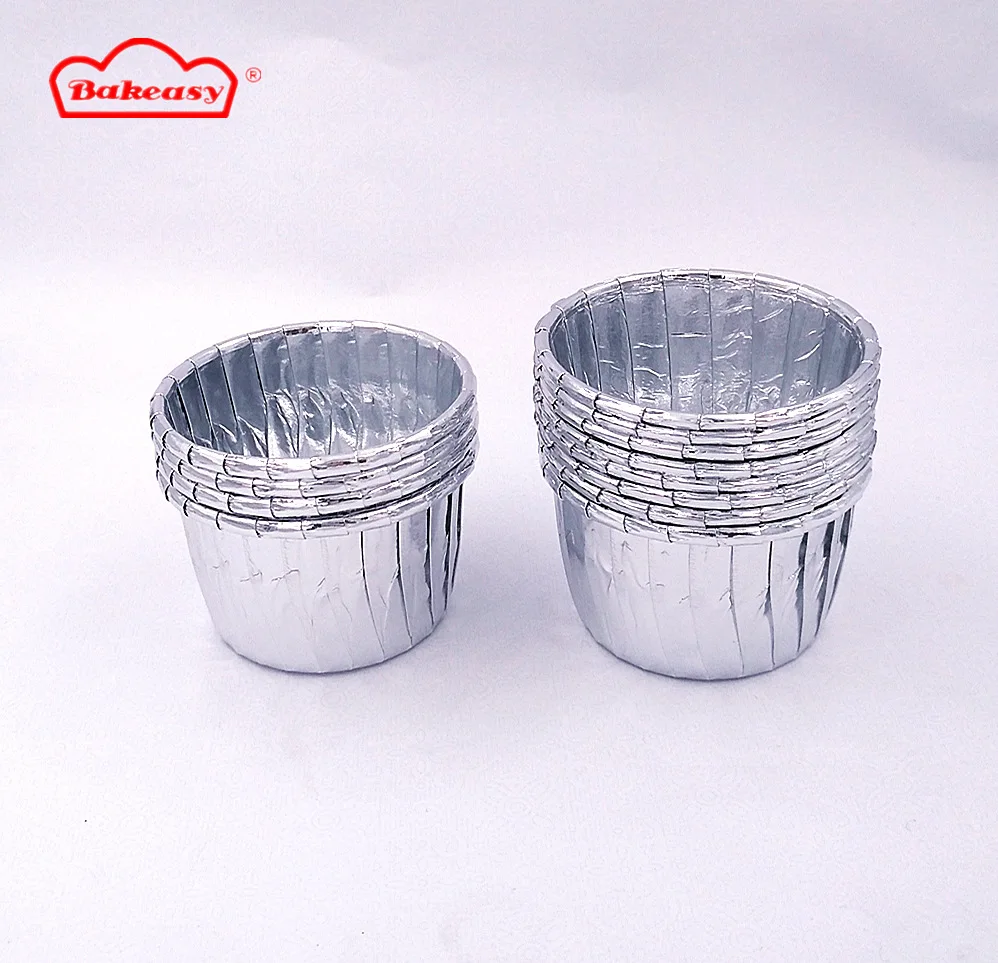 High quality thick gold foil rolled rim baking cups Roll edge oil-proof paper Cupcake muffin wrappers Cups 50PCS