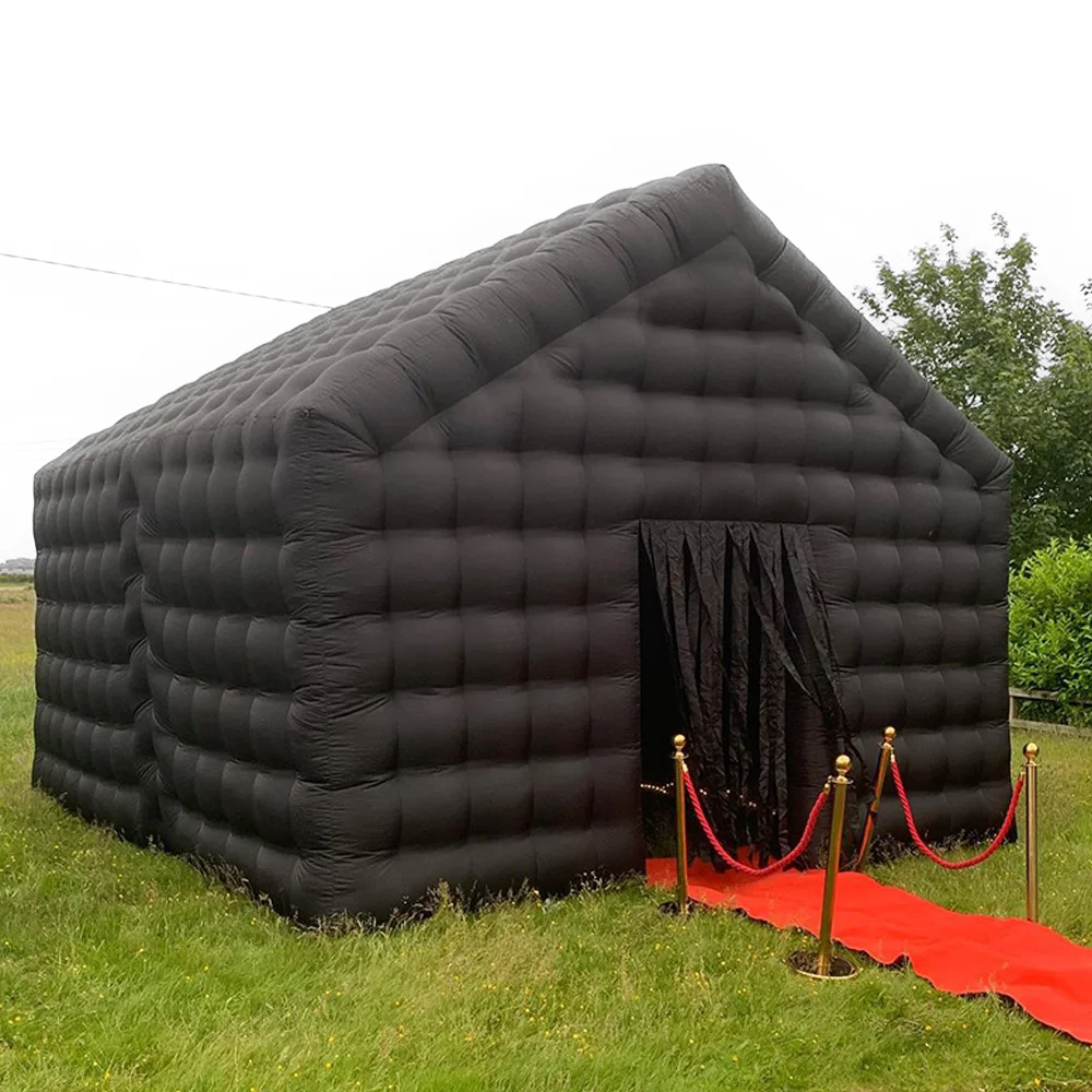 Commercial rental outdoor event black light up disco Backyard inflatable night club portable party tent inflatable nightclubs