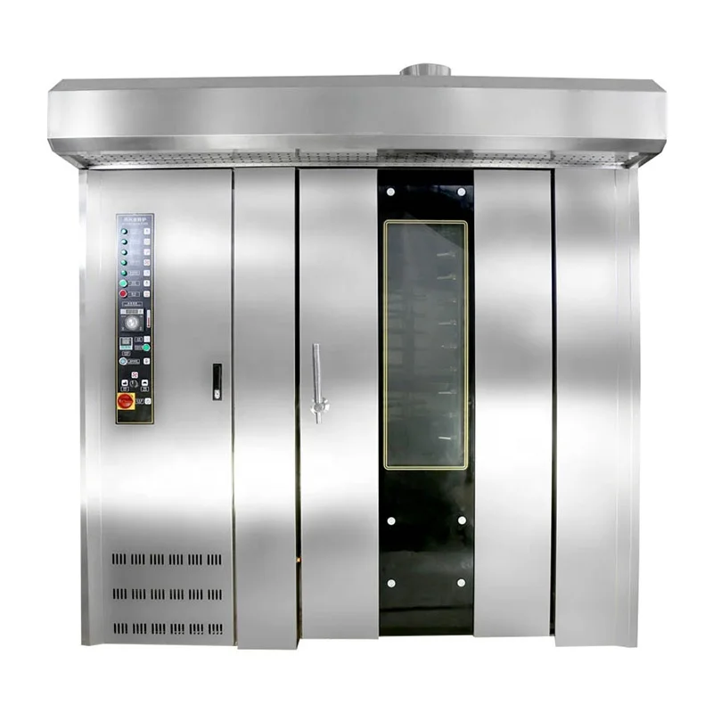 Wholesale price gas 16 trays rotary oven trolley cake baking supplies wholesale rotary oven for sale