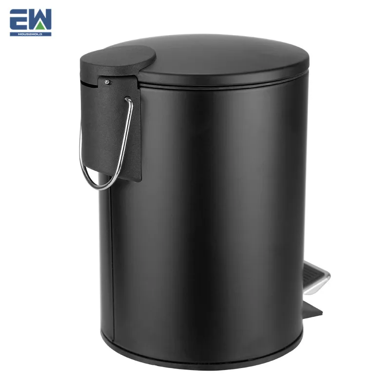 Housewares bathroom clean and tidy accessories sets modern pedal bin wholesale price fine quality pedal rubbish bin