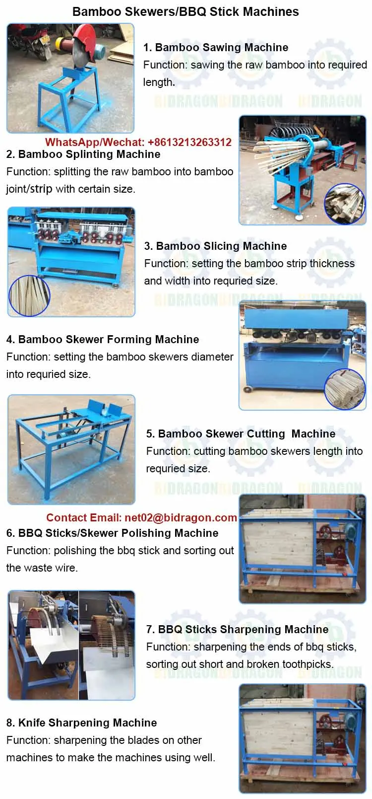 bamboo skewers machine