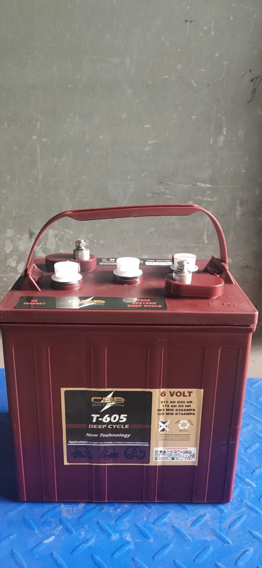 Trojan Batteries for Cleaner 6V 210Ah Deep Cycle Battery T605 deep cycle tubular battery