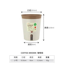 Dia.10.6*H.12.8cm two parts lazy pot vertical plastic self-watering pot