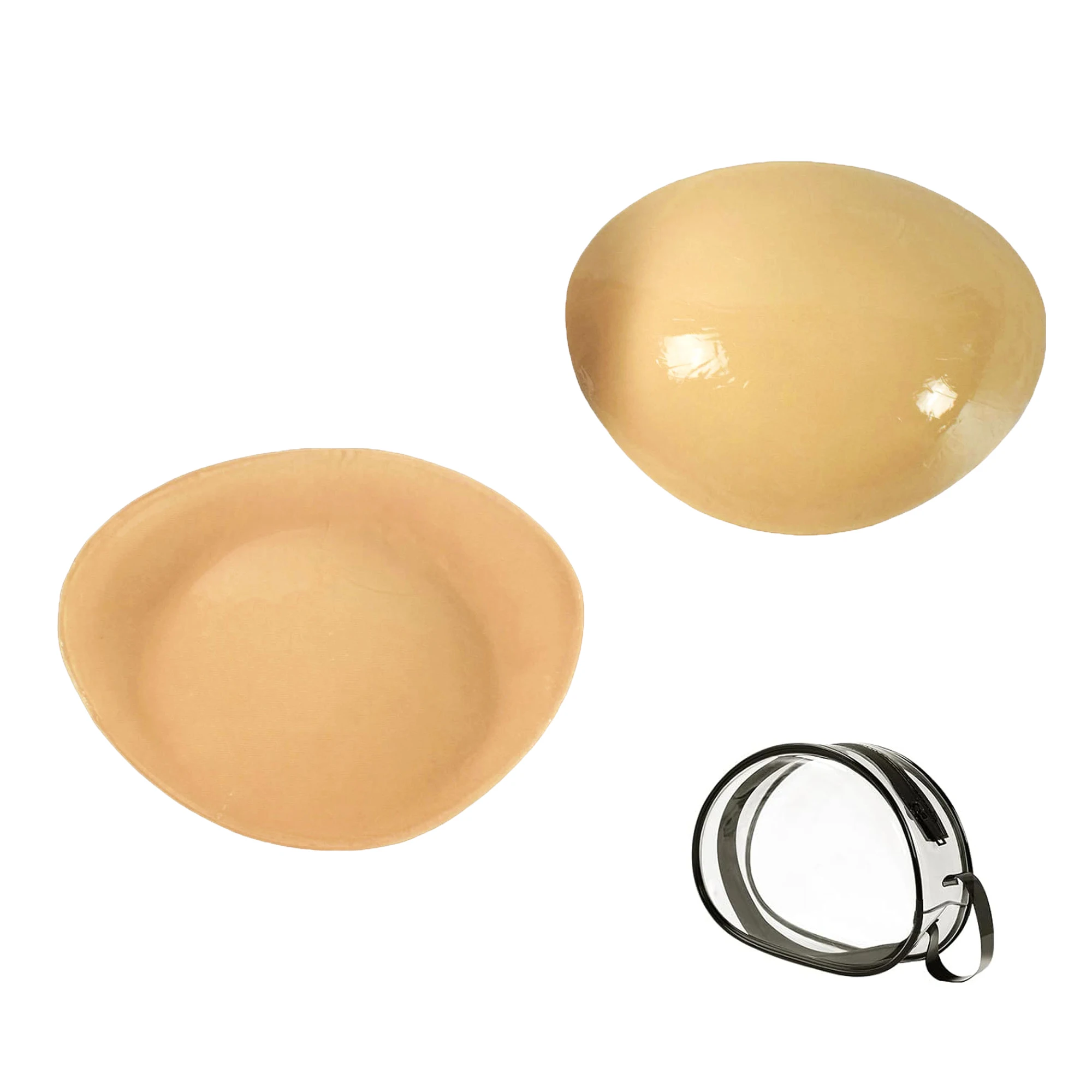 Skin-friendly Lightweight Double Sided Sticky Bra Pads Safe Comfortable Abalone-shaped Demi Boost Lift