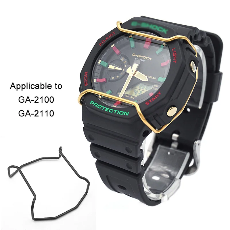 Watch protecting bar stainless steel bezel bumper for G SHOCK DW5600/5000/5610 GA2100/2110 GA/GD100/110/120 wholesale 5 colors