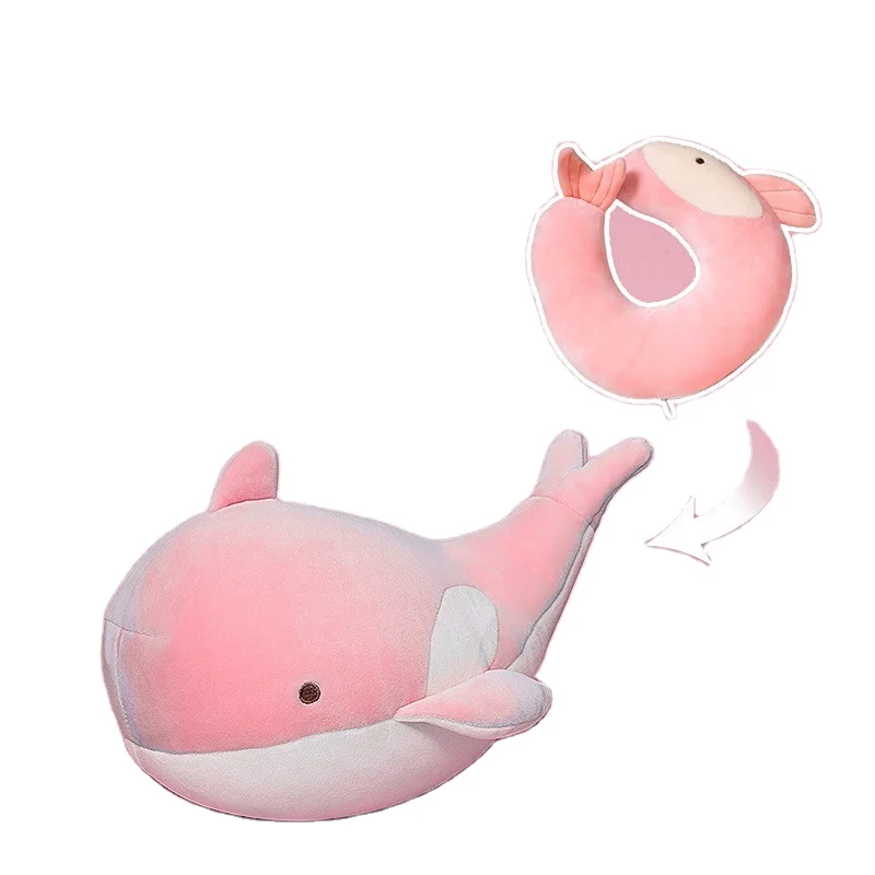 2 In 1 U Shape Pillow Travel Neck  Micro Beads Filling Cute Cartoon Pillows Animal Shape Car Neck Rest Cushion