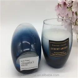 Private Label Paraffin Wax Scents Candle Aromatherapy Candles Glass Jar Candle With Fragrance
