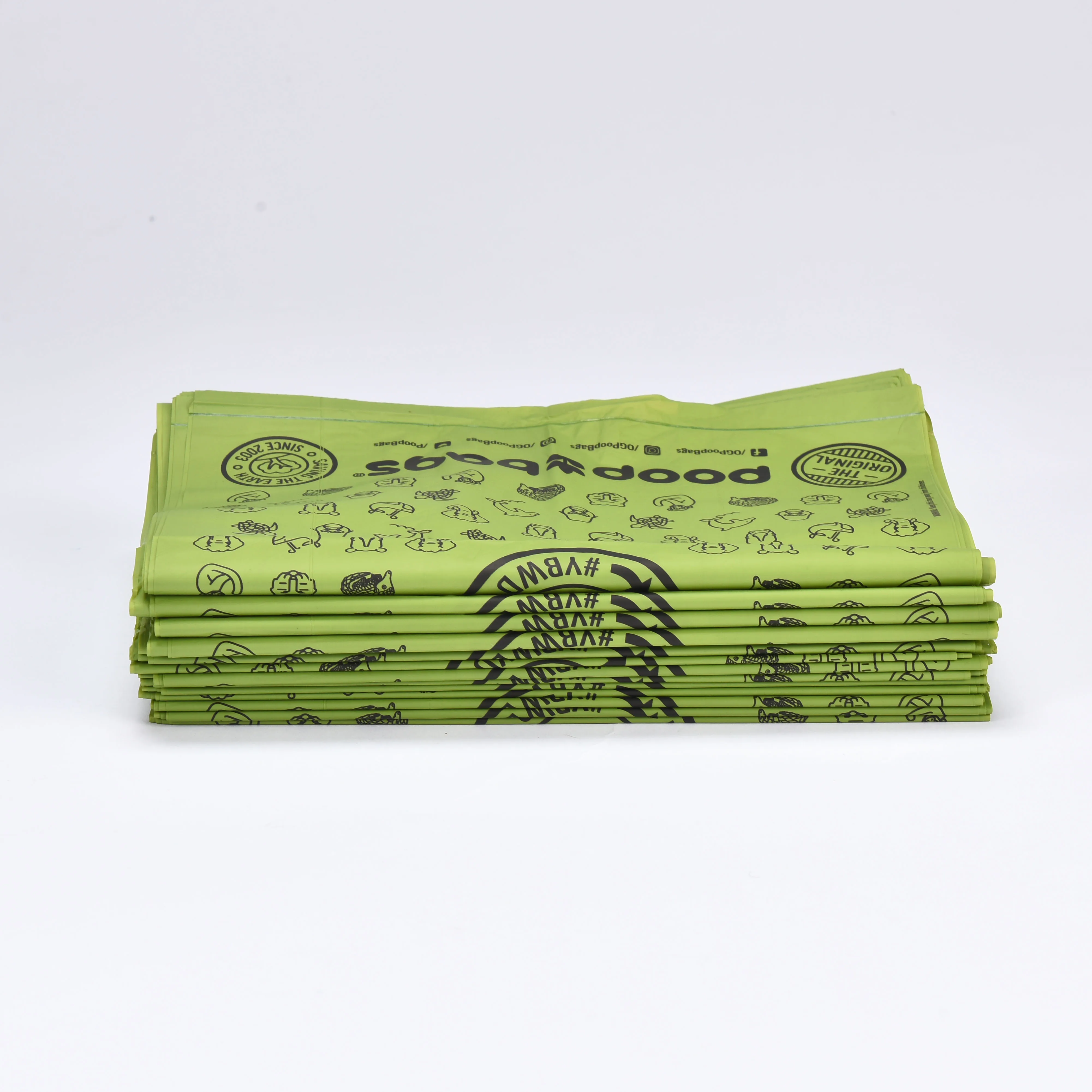 Eco Friendly Pet Supplies Pet Dog Poop Bags Biodegradable Compostable Dog Waste Bags with Dispenser Dog Excrement Bags