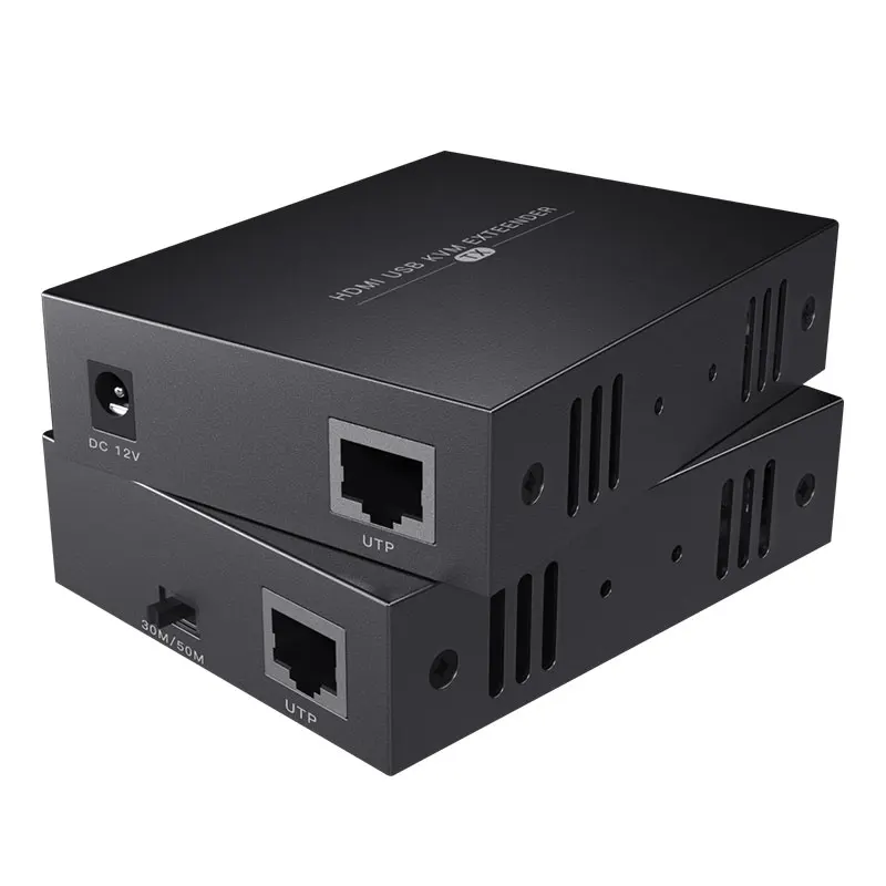 professional manufacturer of HD KVM Extender 50m over CAT-5e/6 support 1080P@60Hz Support keyboard and mouse