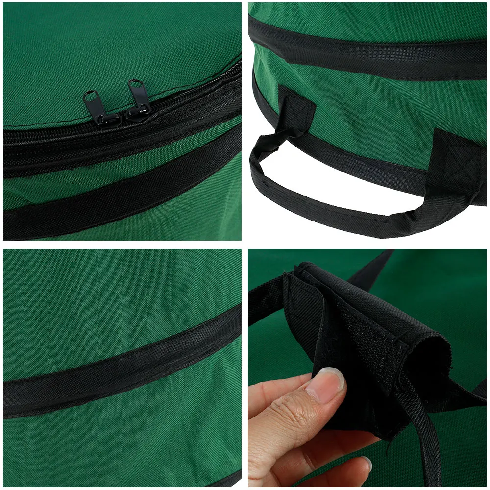 Custom Collapsible 30 Gallon Canvas Garden Waste Bag Pop up Reusable Yard Leaf Bag Holder