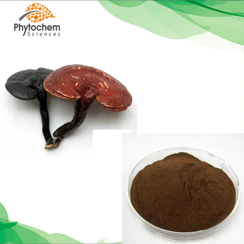 Factory Supply Polysaccharide 2% Triterpene Fresh Ganoderma lucidum Extract, 30% Polysaccharide Reishi Mushroom Extract