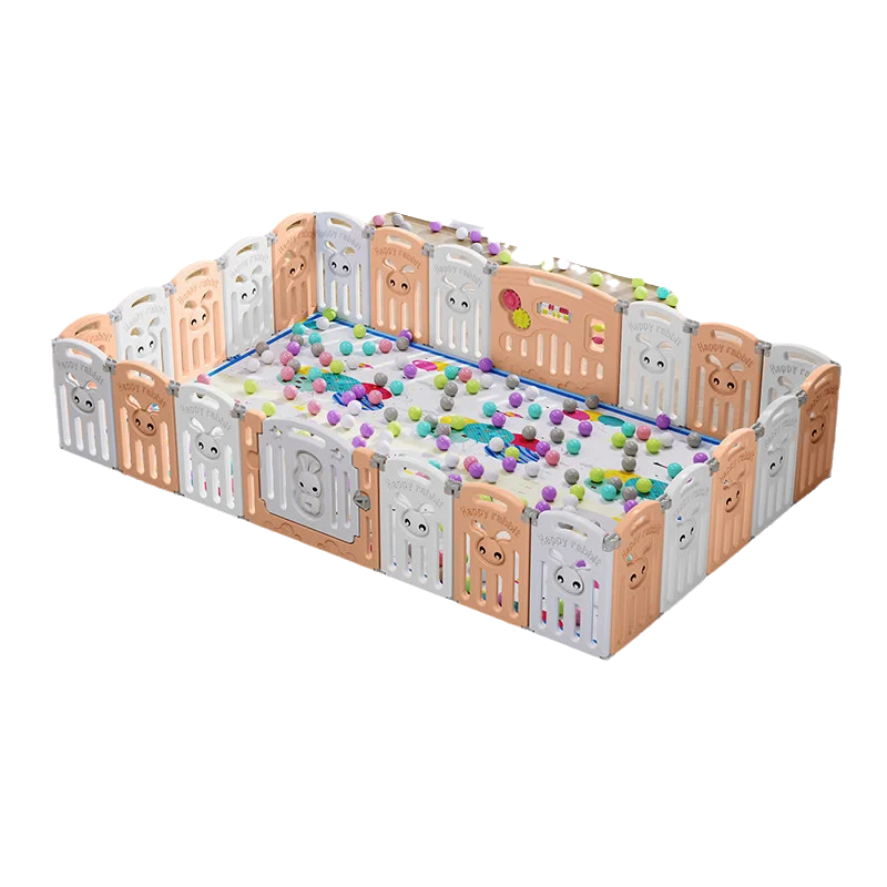 Chocchick Portatil Indoor Pet Dog Safety Plastic Playpen Kids Large Playard Play Fence Kids Plastic With 50Pcs Balls