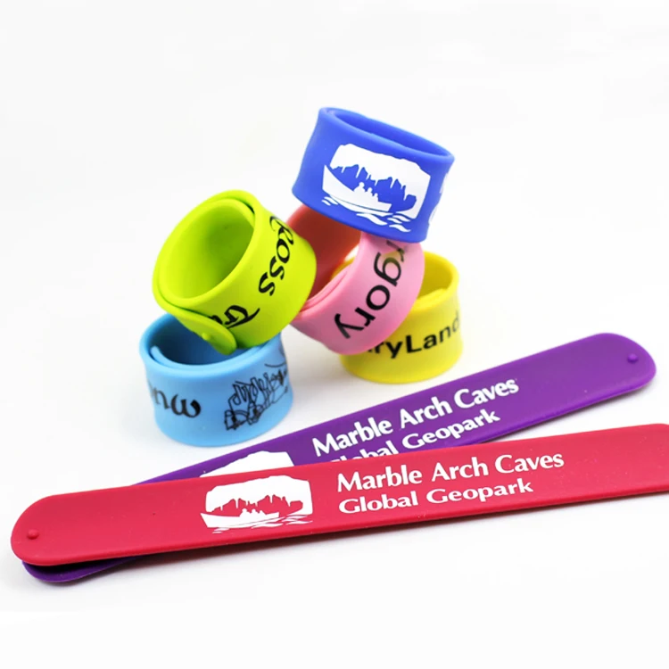 Custom Personalized Animal Print Wristband Silicone Slap Band Sublimation Slap Bracelets For Kids