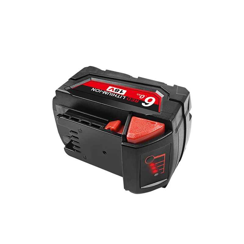 6000mAh Li-ion Tool Battery for Milwauke M18 48-11-1815 48-11-1850 2646-20 2642-21CT Repalcement M18 Battery