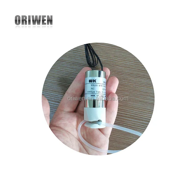 Oriwen Custom Economical ID 1.6mm OD3.2mm 12VDC NC Solenoid Pinch Valve