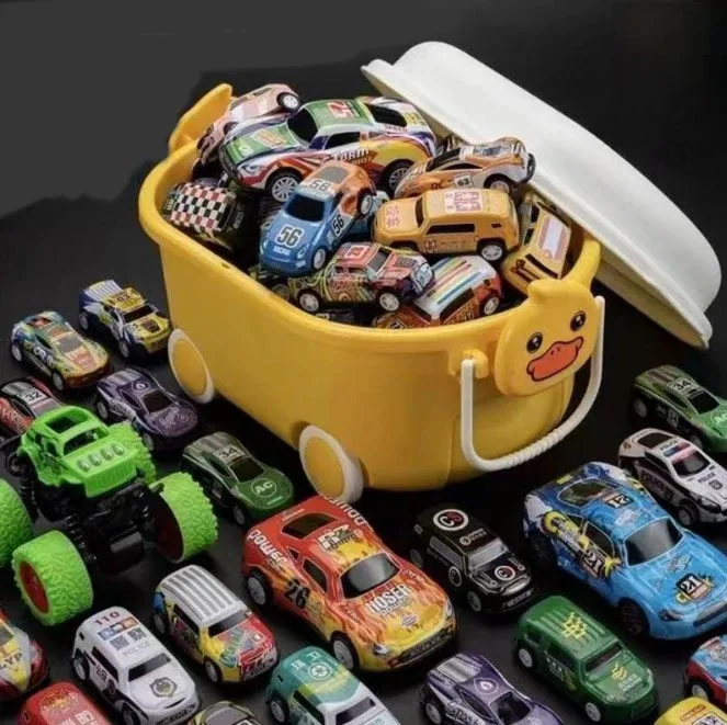 Wholesales 100pcs Small Pull Back Cars Toys Set,Friction Power Alloy Casting Car Mini Race Car, Suitable Kids Toy