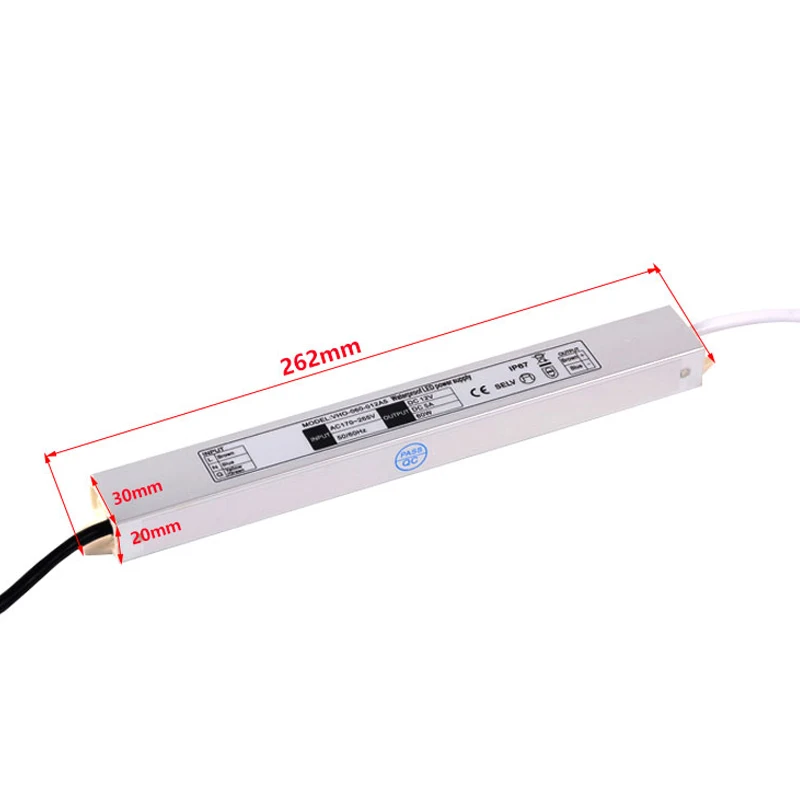 ultra thin 12v 5a power supply ce saa ukca cb etl approved 110vac 240vac to 12vdc 60w waterproof led driver