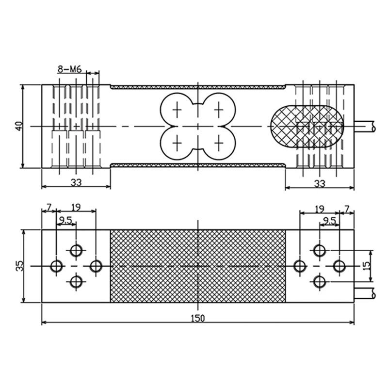 LC1535 Manufacturer Supply Single Point Load Cell Aluminum C3 60kg-300kg High Accuracy for Electronic Scale