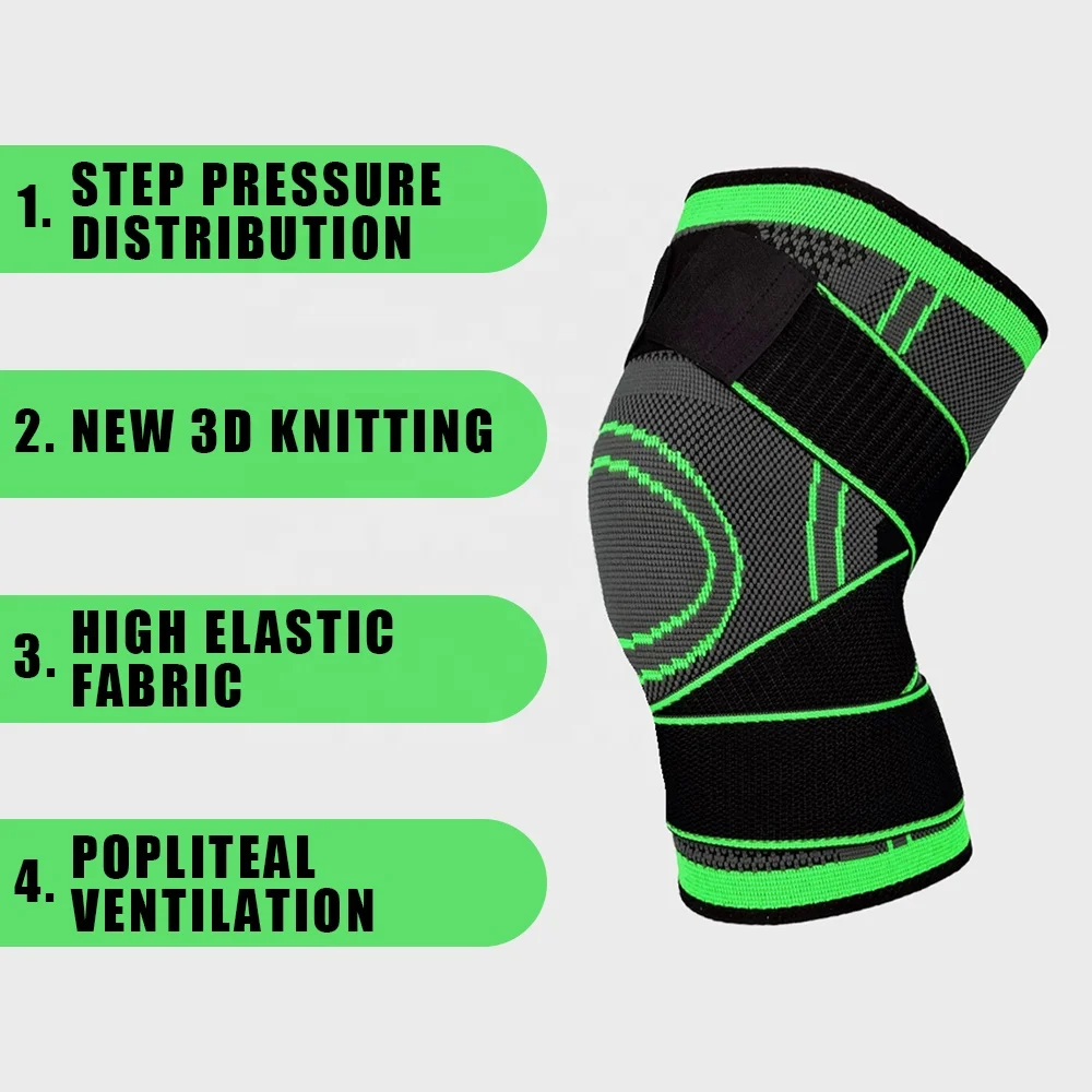 Yugland New Arrival Custom Wholesale Nylon Knit Wrap Knee Sports Support Hinged Knee Pads, Knee Pads