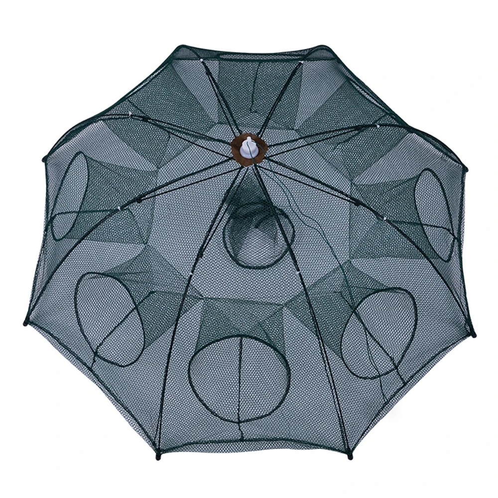 Fishing Trap Umbrella Folded Portable 6-20 Hole Automatic Minnow crayfish Fishing Shrimp Cage Fishing Net