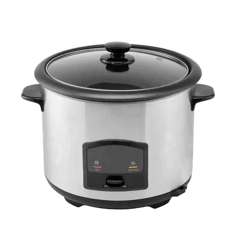 Rice Cooker Heater 3 Cups 6 Cups 8 Cups Uncooked Rice Stainless Steel Electric Rice Cooker with Smart Button Operate
