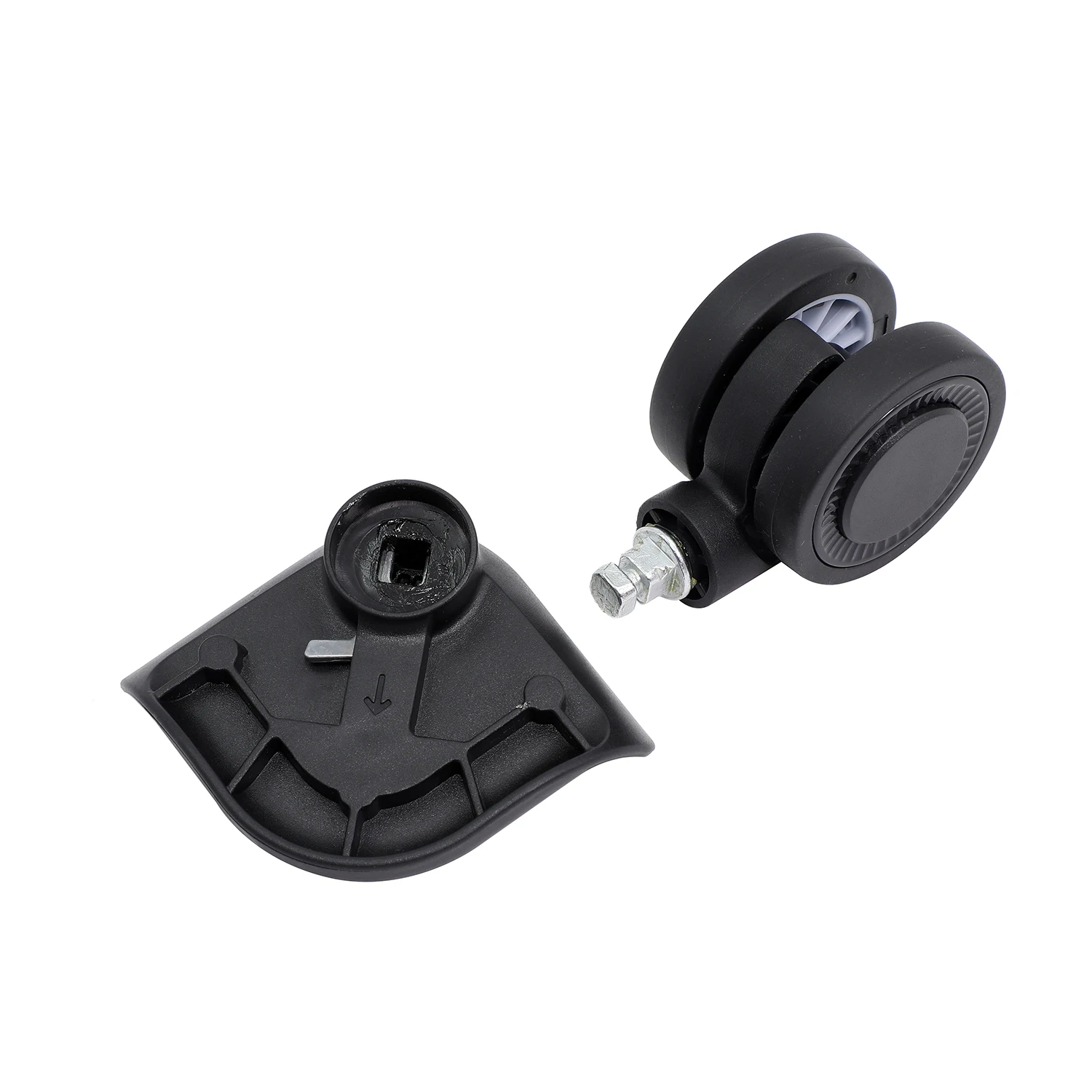 360 Swivel Plastic Wheel Replacement Luggage Travel Suitcase Wheels