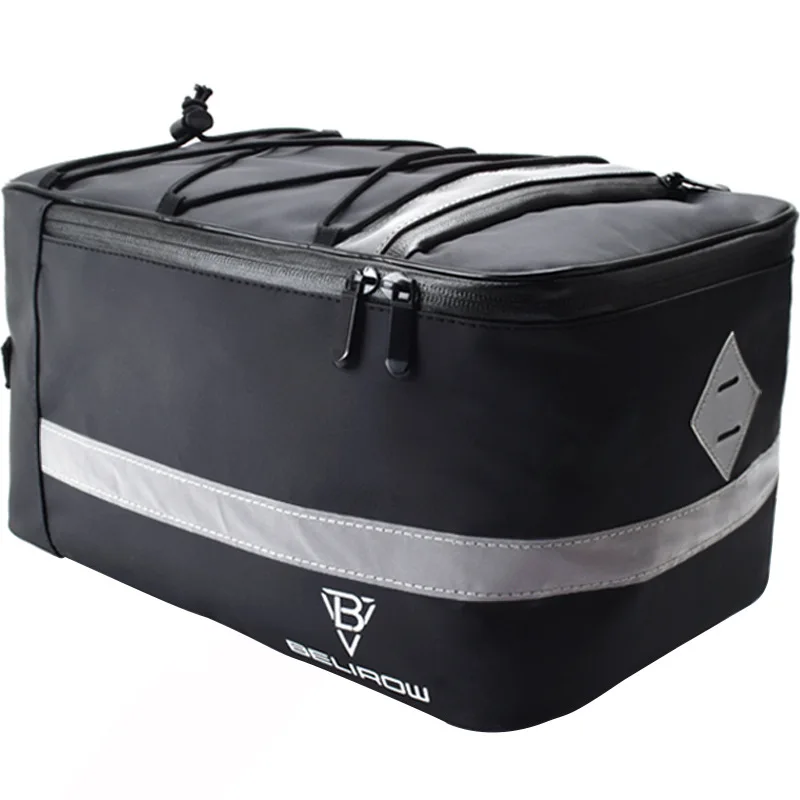 Waterproof Bicycle Rear bags  Mountain Bike Tail Bag Rear Seat Cargo Rack Pannier Bag Touring Riding Gear