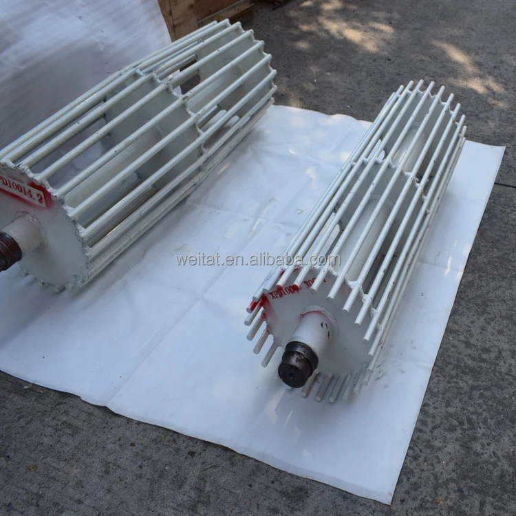 Head/tail reinforced drum of inclined belt conveyor changed direction to drum for engineering machinery equipment