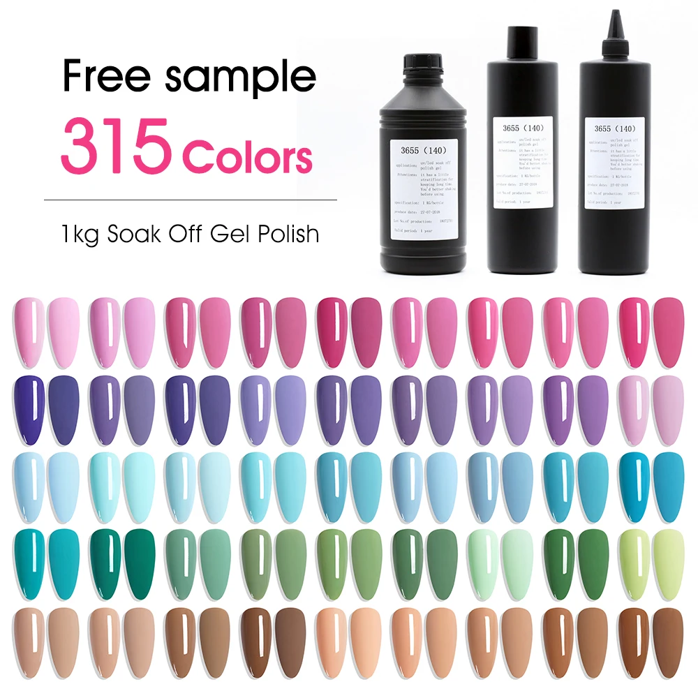Wholesale Gellish Esmalte Em 1KG Hema Free Gel Polish Vernis Permanent Esmaltesmalt De Unas En Gel Gel UV