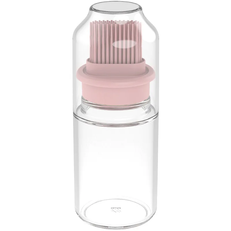 150ML 2 in 1 Oil Dispenser Bottle Sauce Oil Dressing Dispenser Glass Silicone Grill BBQ Basting Brushes