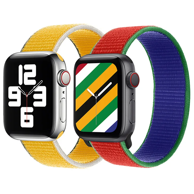 Suitable for Apple watch special strap iwatch6 / 5 / 4 limited edition woven nylon flag series 6 band