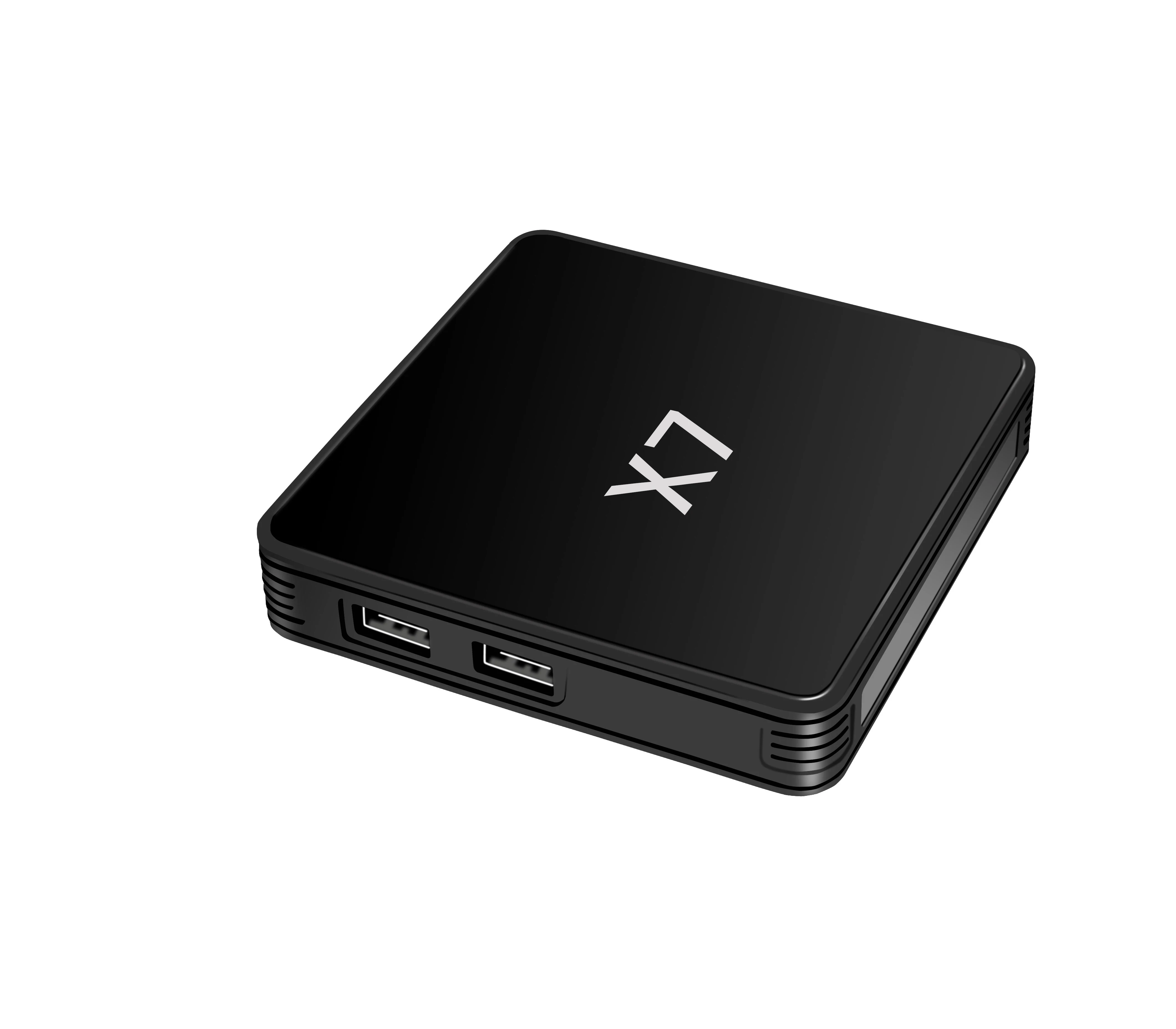 Amlogic S905L X7 64 бит четырехъядерный процессор cortex IPTV 4K Android 9 1 Smart TV box Поддержка мульти-apk установить