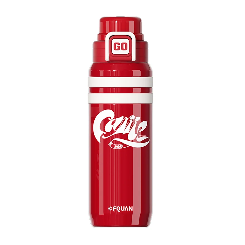 316 Stainless Steel Tritan Rope Sport Portable Straight Drink Sipper Cup Car Business Mug Water Bottle for Student Children Gift
