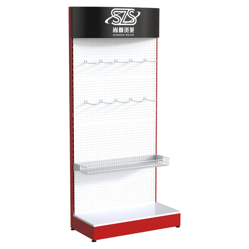 custom flooring pegboard shelf metal pegboard hook accessories hanging display rack storage shelf