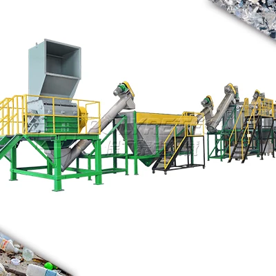 
Plastic shredder machine for PET bottle recycling machine PET flakes crushing washing line with steam boiler 