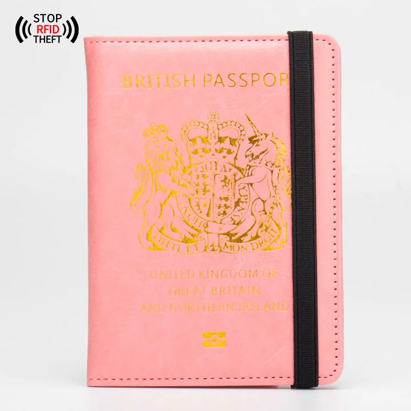RFID Protection Passport Holder Cover For Travel Multi-function PU Leather passport case Travel passport Wallet Custom Logo