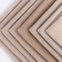 Cheap 55% Jute 45% Cotton Hemp Fabric Bag Hessian Burlap Linen Fiber Canvas Cotton Woven Jute Sofa Cotton Fabric