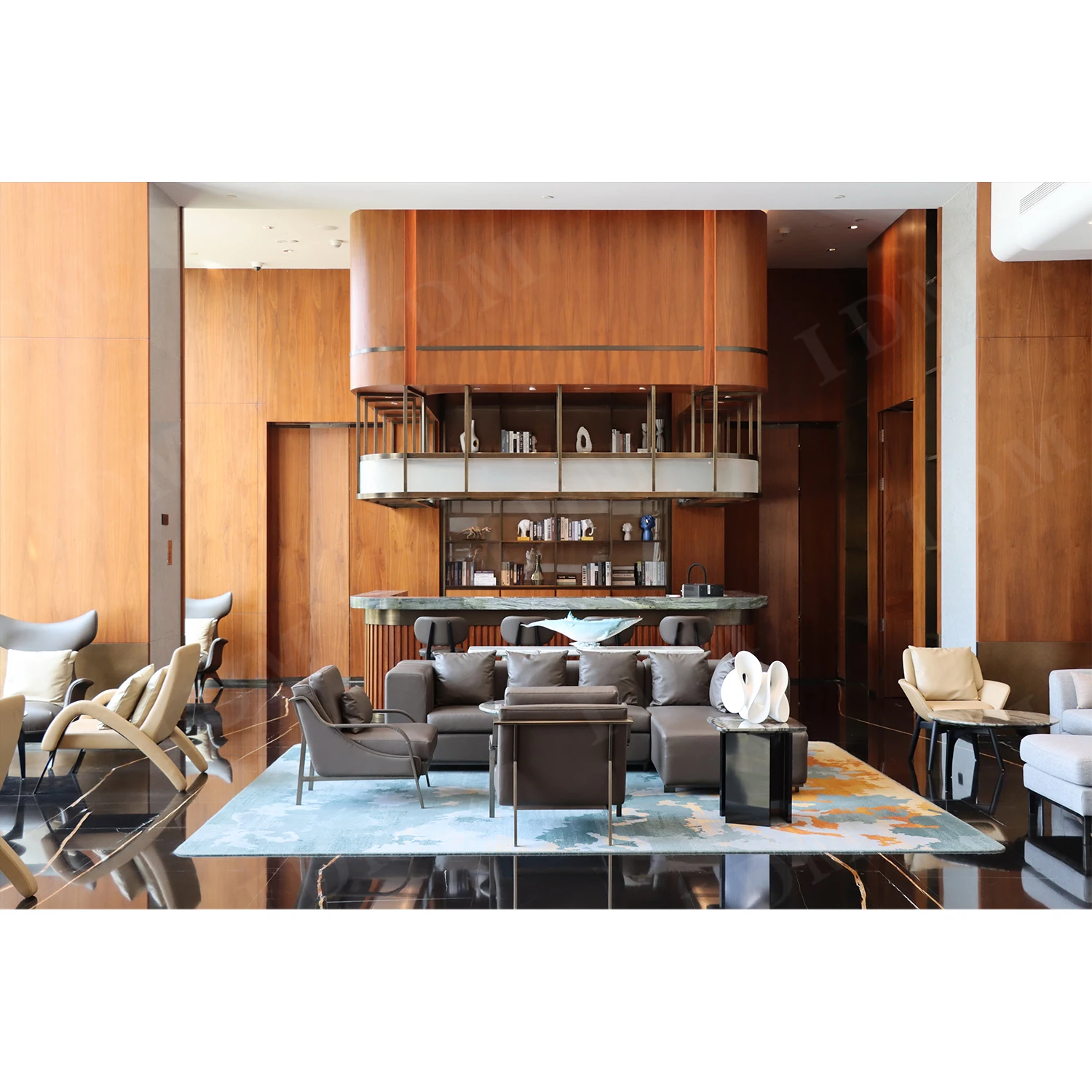 IDM 5 Stars Project Modern Design Hotel Villa Lobby Sofa Lobby Furniture For Hotel Lobby