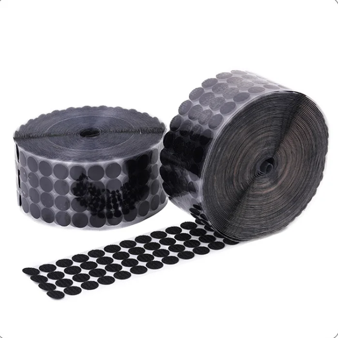Quality Manufacturer Custom Size Strong Adhesive Round Velcro Sew on Hook and Loop Circle Velcro Dot for Cushion