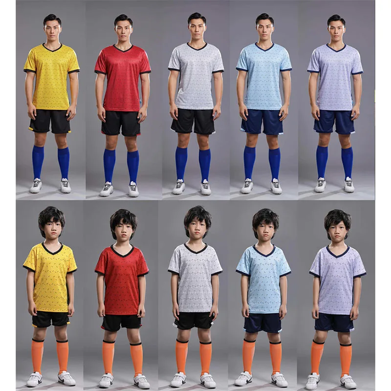 Quick Dry Breathable School Sports Wear Set Club Uniform Custom Sublimation Kid Soccer Jerseys Manufacturers