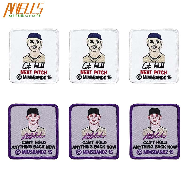 Embroidered Felt Hook and loop Peel and Stick Adhesive Iron-on School  Uniforms Jackets Logo College Letter Girl Scout Patches