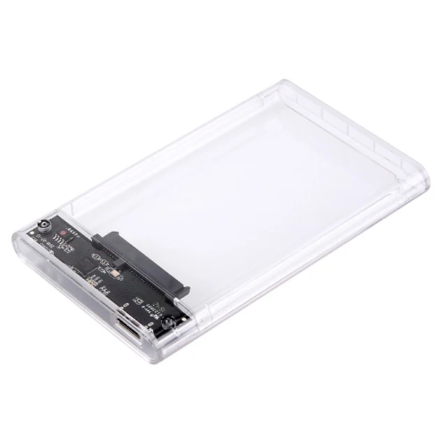 SATE(AX-250) Transparent USB 3.0 UP TO 1TB 2.5' External HDD Enclosure High Speed Transmission Detachable 2.5 inch Case