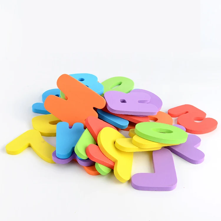 1 To 2 Years Toys Bath Toys Bag Puzzle Bath Toy Non Toxic with 26 Pcs Letters And 0-9 Numbers