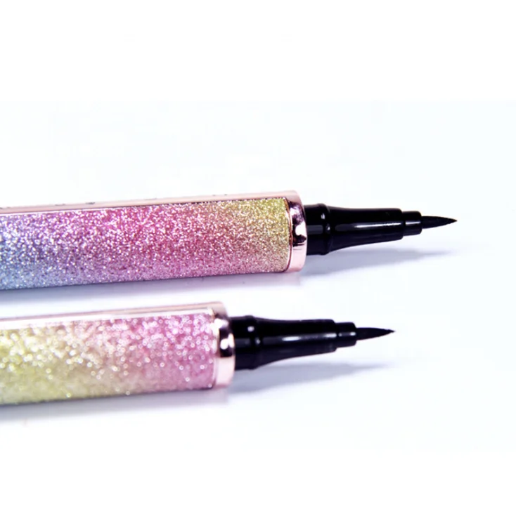 Low MOQ liquid eyeliner private label waterproof eyeliner pen dry fast custom your brand black liquid eyeliner