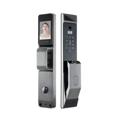 TOPTEQ X10 3D Face Recognition Smart Door Lock  Finger Print Door Lock App USmart Go Bluetooth WIFI Smart Lock for Metal Door