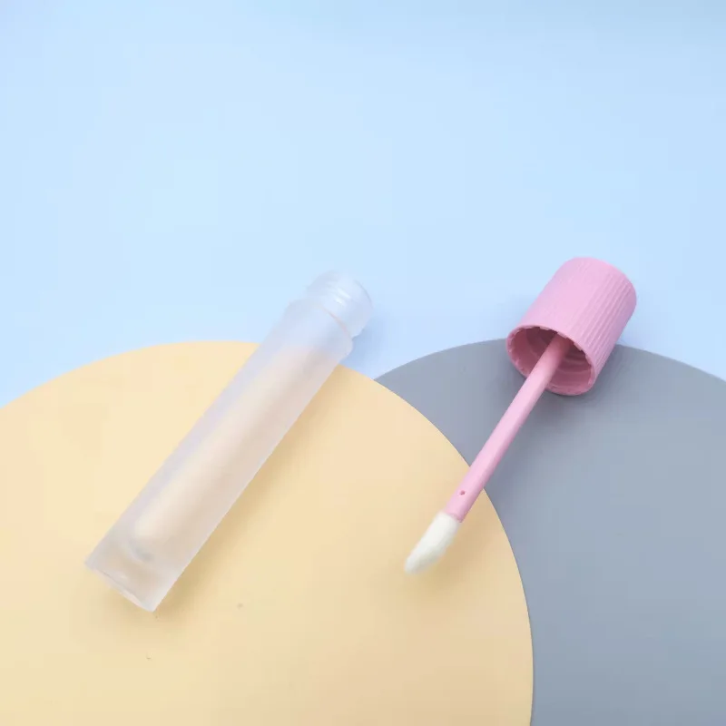 Empty 3ml cute blood tube lip gloss tubes,  pink lipgloss container with wand